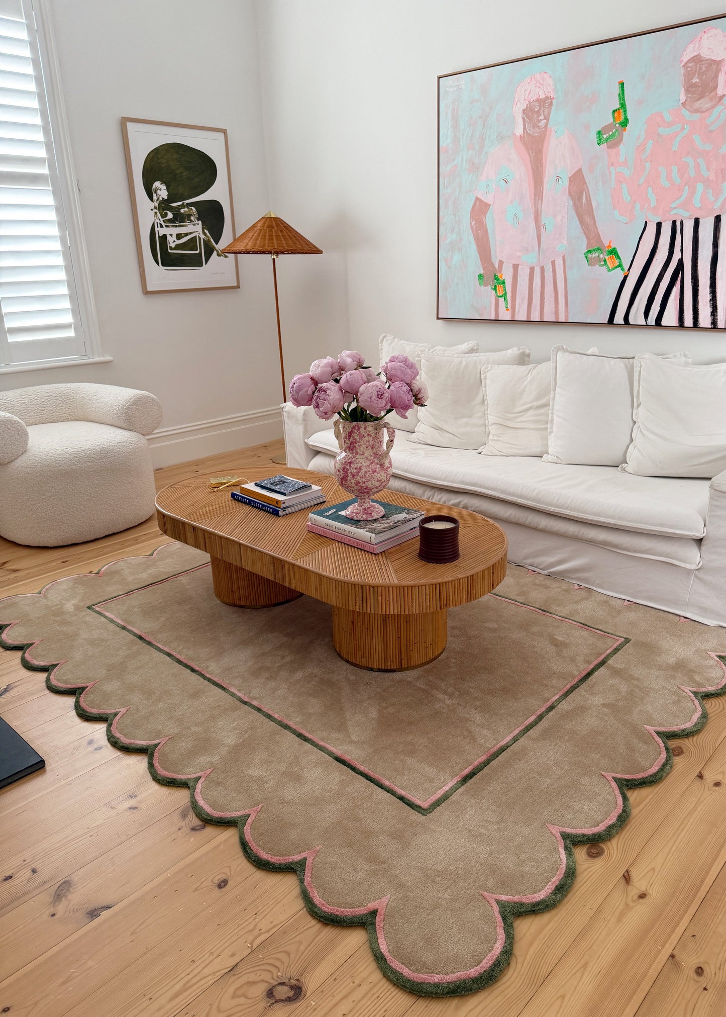 Flora Scalloped Rug